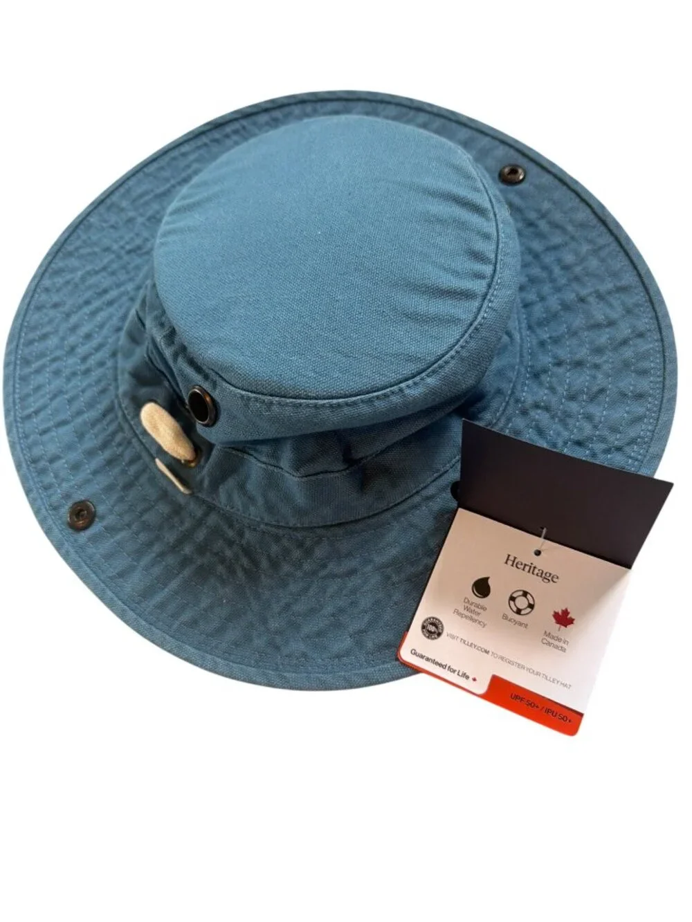 NWT Tilley T3 Wanderer Bucket Hat Blue Large 7.5cm  MSRP$99.00